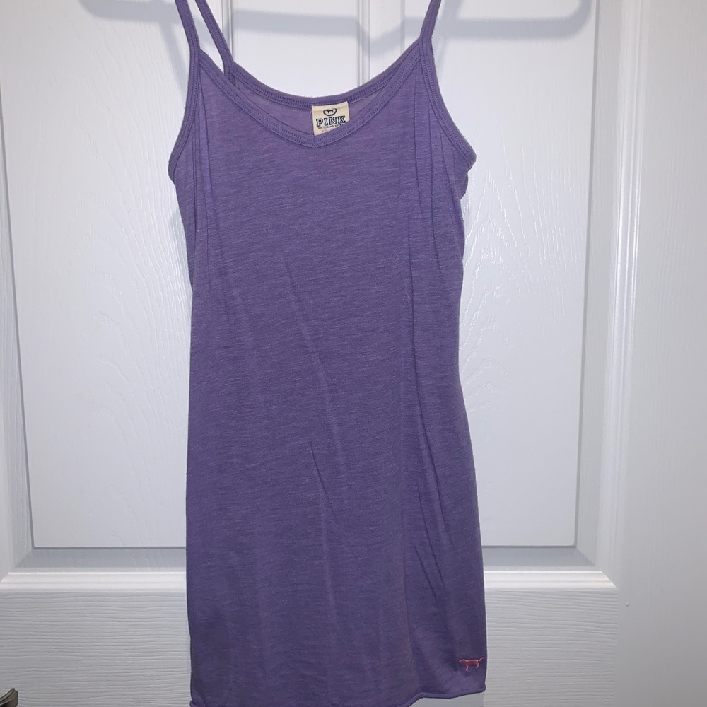 Victoria’s Secret pink and purple cotton tanks